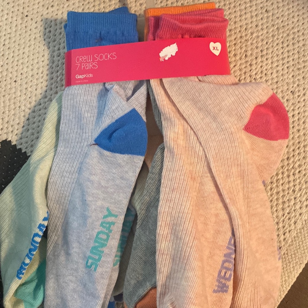 Gap Kids Days of the Week Socks XL